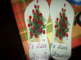 Sandálias personalizadas.